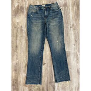 Oliver Logan High Rise Raw Hem Jeans Women’s Sz 28 Waist